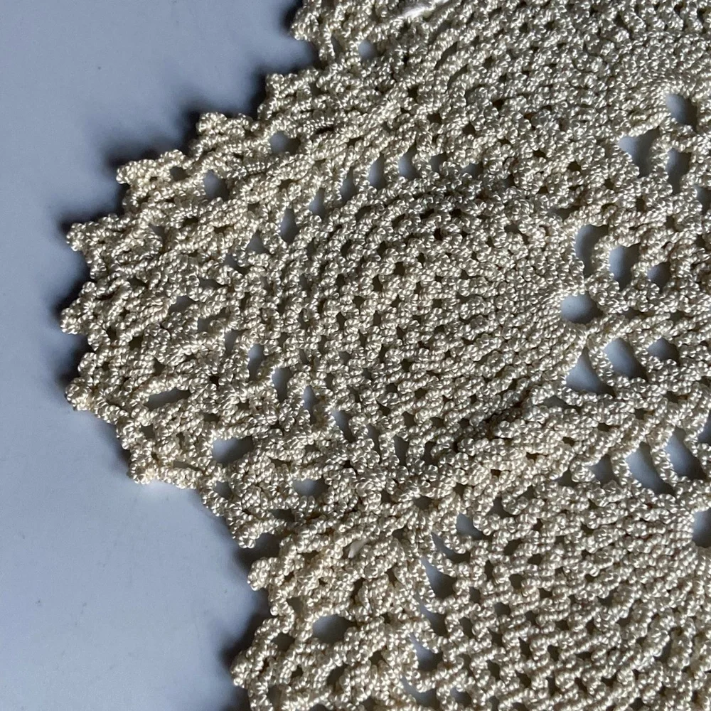 Hand Crochet Diamond Shaped Dresser Duster